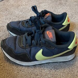 Nike Black and Lime Green Athletic Shoes